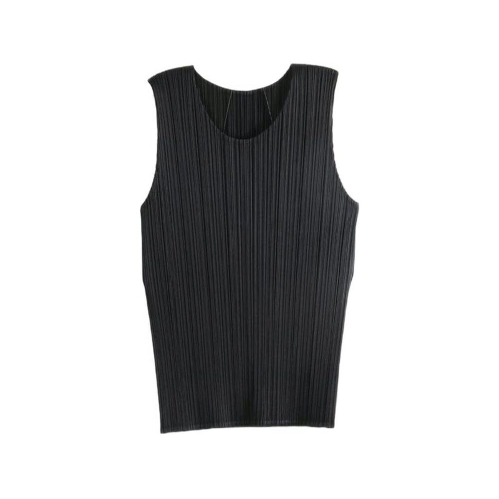 Pleats Please Black Tops - Vests & Tank Tops Women